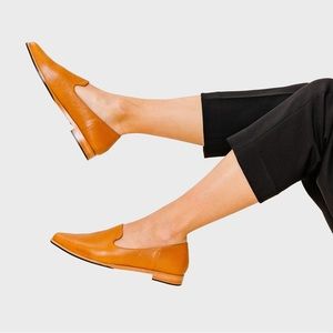 Brand new dune colored “Almost Perfect” Patina pointed flat, women’s size 8.5.